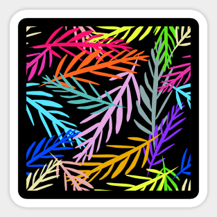 Beautiful Tropical Color Leaf Sticker